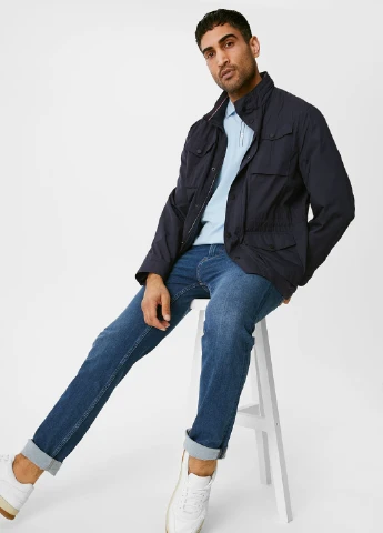 Синяя демисезонная куртка C&A