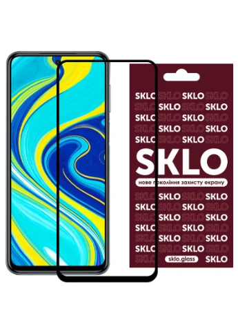 Захисне скло 3D (full glue) для Xiaomi Redmi Note 9s / Note 9 Pro / Note 9 Pro Max Чорний (is_00000035430_1) SKLO (256628075)