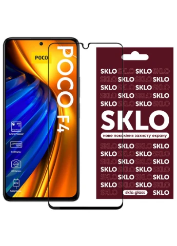 Захисне скло 3D (full glue) для Xiaomi Poco F4 Чорний (is_00000057389_1) SKLO (256628055)