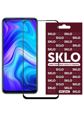 Захисне скло 3D (full glue) для Xiaomi Redmi Note 9 / Redmi 10X / Note 9T / Note 9 5G Чорний (is_00000036563_1) SKLO (256628067)