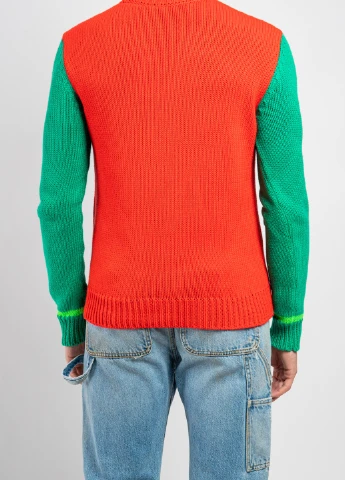 Червоний демісезонний светр MSGM