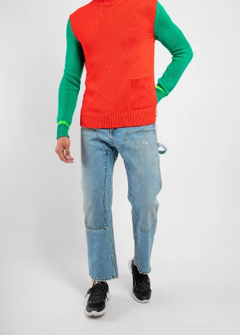 Червоний демісезонний светр MSGM