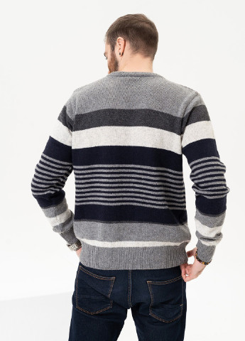 Серый зимний свитер мужской пуловер ISSA PLUS GN4-96