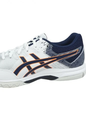 Сірі кросівки чоловічі для сквошу gel-rocket 9 white/navy (49) 14 1071a030-020-49 всесезон Asics