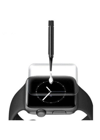 Захисне 3D скло з УФ лампою для Apple watch Series 7/8 (41mm) Прозорий (is_00000050975_1) Mocolo (256629255)