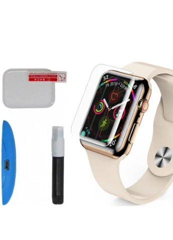 Захисне 3D скло з УФ лампою для Apple watch Series 7/8 (41mm) Прозорий (is_00000050975_1) Mocolo (256629255)