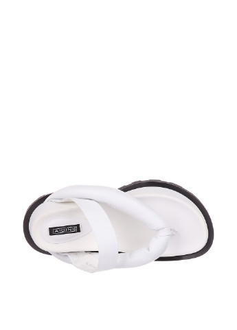 Белые шлепанцы Aidini