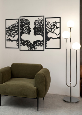 Настенное панно, декор интерьера, картина из дерева "Парочка-природа" размером 50см М39 (256651315)