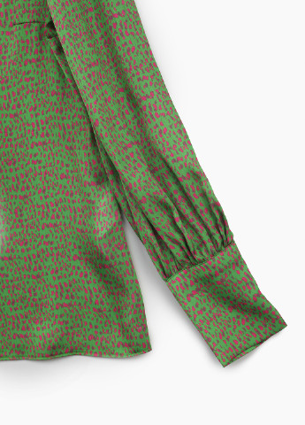 Зелена демісезонна блуза Sateen
