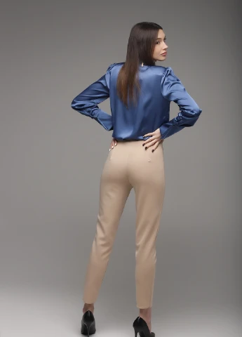 Синяя блуза Sateen