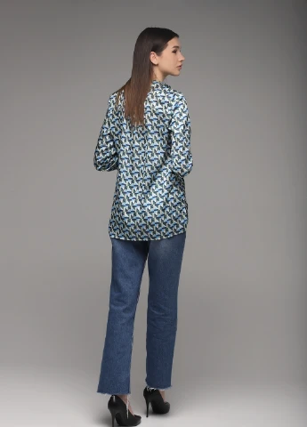 Зелена блуза Sateen