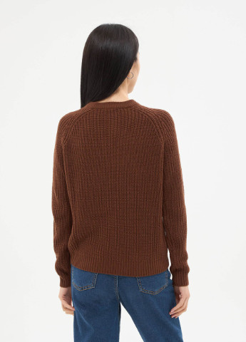 Коричневый зимний свитер жен Terranova