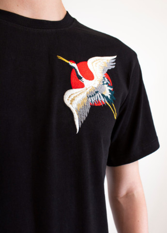 Черная мужская футболка stork l black (28972040 l) No Brand