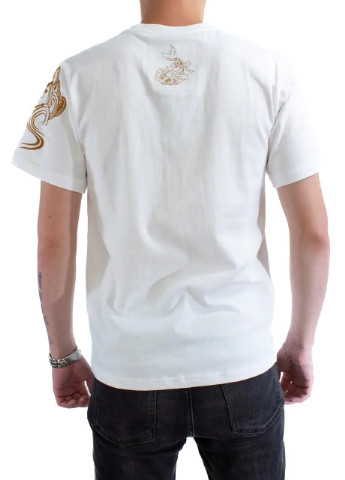 Біла чоловіча футболка carp poems m white (28972276 m) No Brand