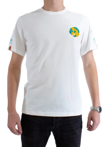 Белая мужская футболка dragon spirit m white (28972074 m) No Brand