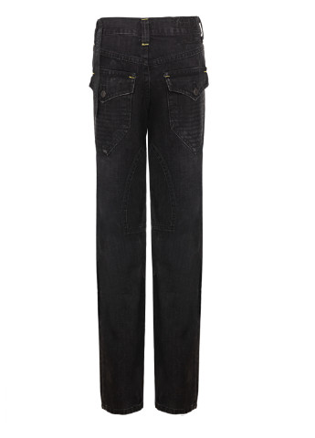 Черные демисезонные прямые мужские черные джинсы skinny John Richmond