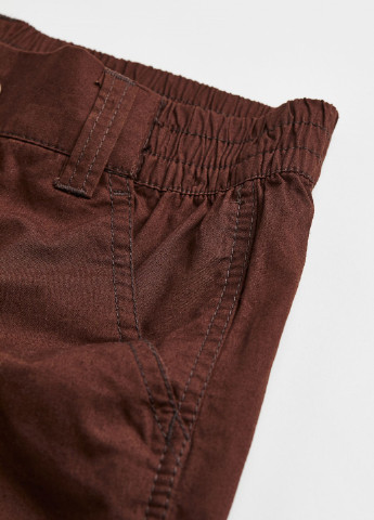 Темно-коричневые кэжуал демисезонные брюки HM