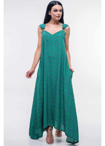 Зеленое кэжуал платье Ри Мари