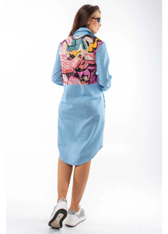 Блакитна кежуал сукня Ри Мари