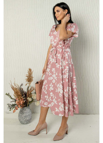 Пудровое кэжуал платье Ри Мари