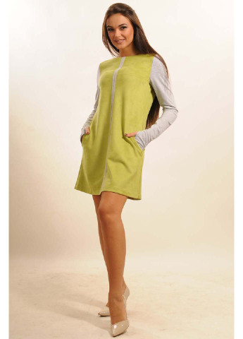 Салатовое кэжуал платье Ри Мари