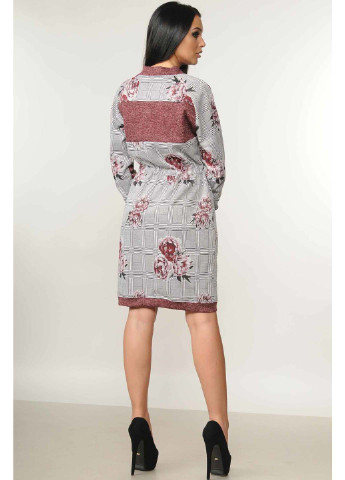 Бордовое кэжуал платье Ри Мари