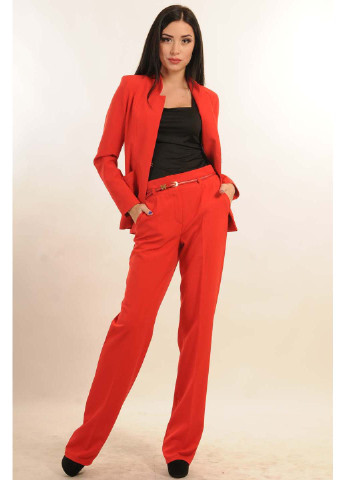 Красные кэжуал демисезонные брюки Ри Мари