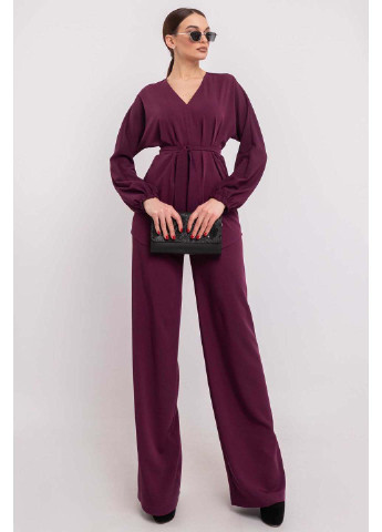 Фиолетовые кэжуал демисезонные брюки Ри Мари