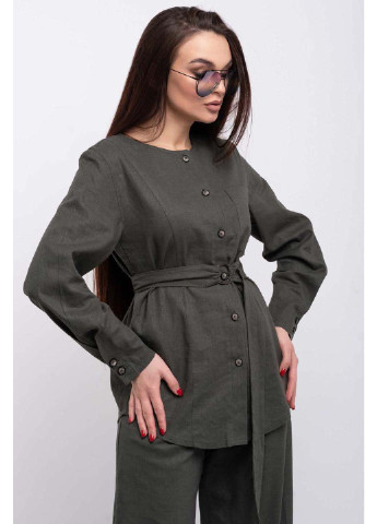 Оливковая (хаки) демисезонная блуза Ри Мари