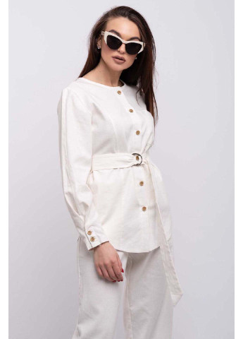 Молочная демисезонная блуза Ри Мари