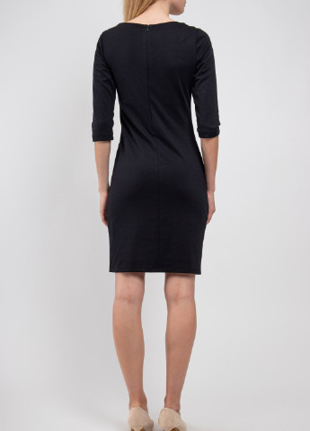 Черное кэжуал черное короткое платье Daniela Fargion однотонное