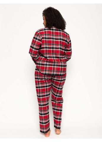 Червона зимня піжама кофта + брюки Cyberjammies Windsor 9443-9444