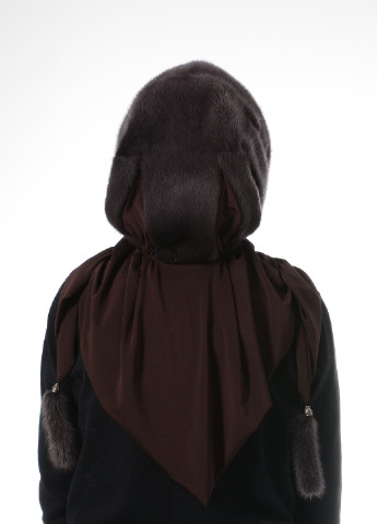 Жіноча зимова хустка на голову з натурального хутра норки Меховой Стиль паук (256789161)