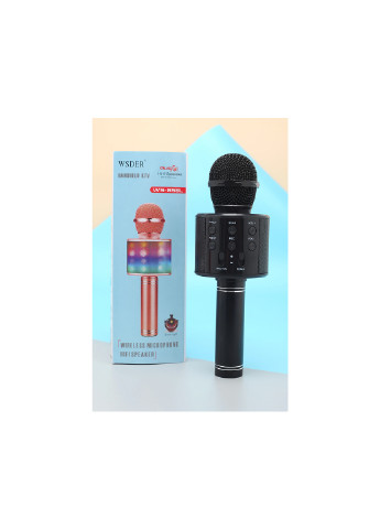 Караоке микрофон з світлом WS-858L No Brand (256783496)