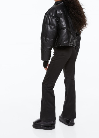 Черные кэжуал зимние брюки H&M