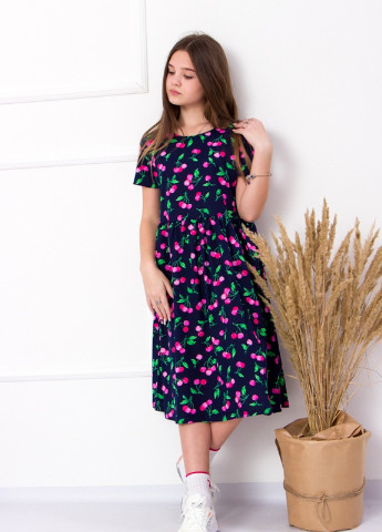 Темно-синя сукня для дівчинки (підліткова) (p-5877) Носи своє (256850146)