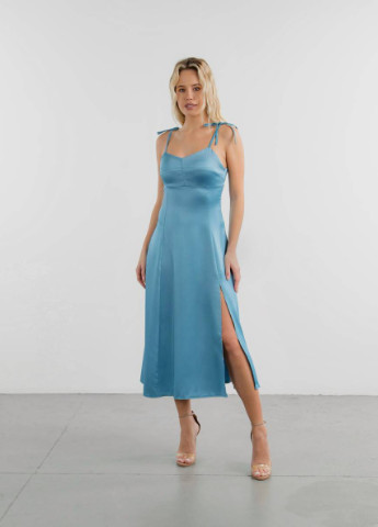 Блакитна повсякденний сукня romashka Ромашка однотонна