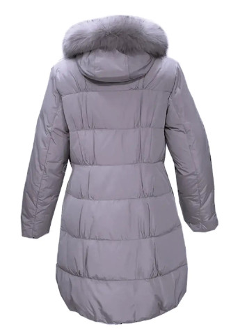 Светло-серый зимний Пуховик Mirage