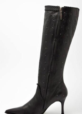 Жіночі шкіряні демісезонні чоботи Чорний Arezzo (256900530)