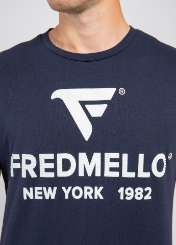 Синяя футболка Fred Mello