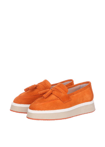 Оранжевые женские повседневные туфли - фото