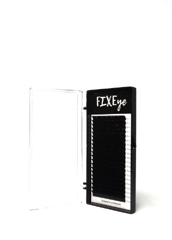 Вії для нарощування 20 ліній MIX чорні, вигин C, товщина 0.07мм, довжина 8(2)*9(4)*10(4)*11(5)*12(5) FIXEye HYLON LASH (256901296)