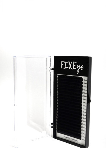 Вії для нарощування 20 ліній одна довжина чорні, вигин C, товщина 0.07мм, довжина 10мм FIXEye HYLON LASH (256901284)