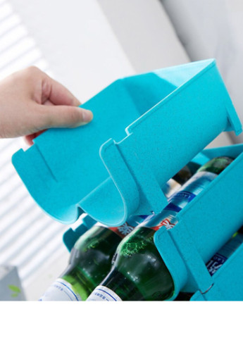 Органайзер для хранения бутылок в холодильнике Синий No Brand (256917745)