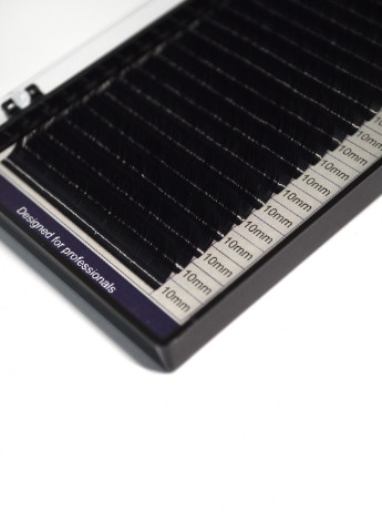 Ресницы для наращивания SUPER MINK LASH 20 линий одна длина черные, изгиб, толщина 0.07мм, длина 10мм JoLee C (256901248)