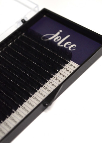 Ресницы для наращивания SUPER MINK LASH 20 линий одна длина черные, изгиб, толщина 0.07мм, длина 10мм JoLee C (256901248)
