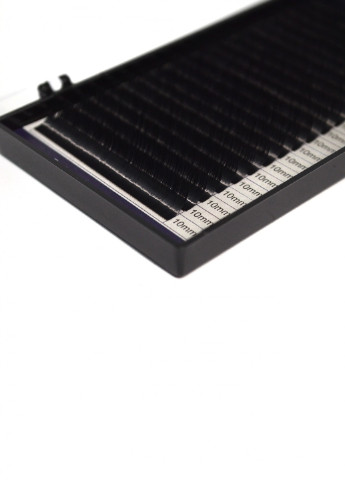 Ресницы для наращивания SUPER MINK LASH 20 линий одна длина черные, изгиб, толщина 0.07мм, длина 10мм JoLee C (256901248)