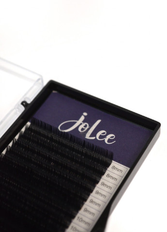 Вії для нарощування SUPER MINK LASH 20 ліній MIX чорні, вигин, товщина 0.10мм, довжина 8(2)*9(4)*10(4)*11(5)*12(5) JoLee C (256901253)