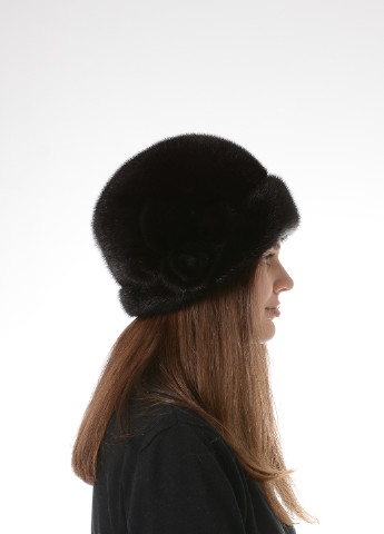 Женская теплая зимняя норковая шляпа Меховой Стиль роза (256943234)