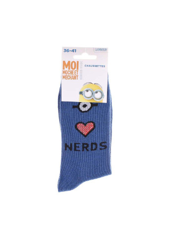 Шкарпетки Minions heart + eye + nerds 1-pack (256931484)